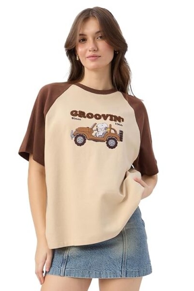 Women Embroidered Oversized T-Shirt