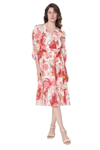 Floral Printed Midi Dress